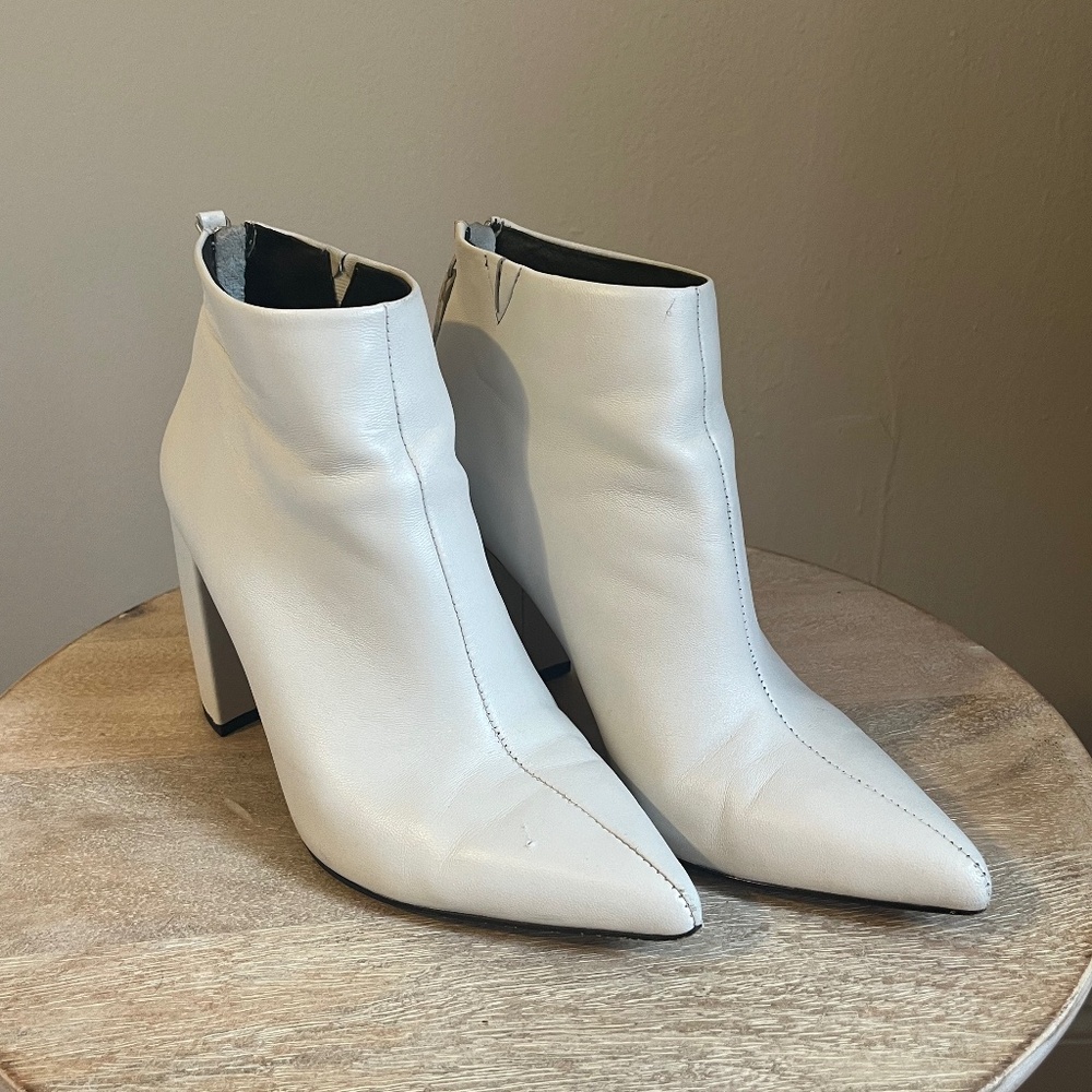 White Ancle Boots